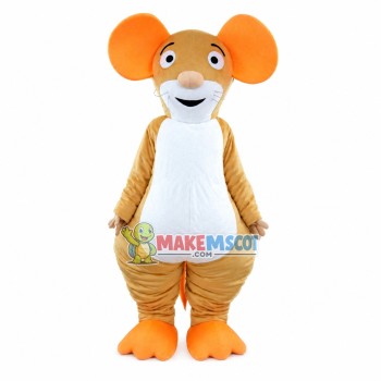 Huge Mouse With Orange Ears Mascot Costume