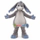 Cowardly Gray Donkey Mascot Costume Cowardly Gray Donkey Mascot Costume
