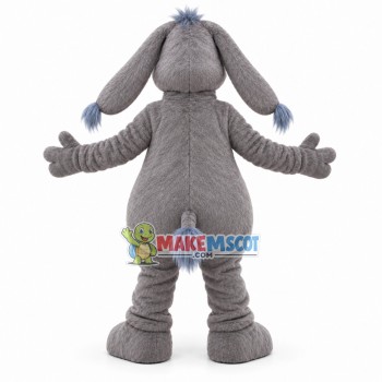 Cowardly Gray Donkey Mascot Costume Cowardly Gray Donkey Mascot Costume