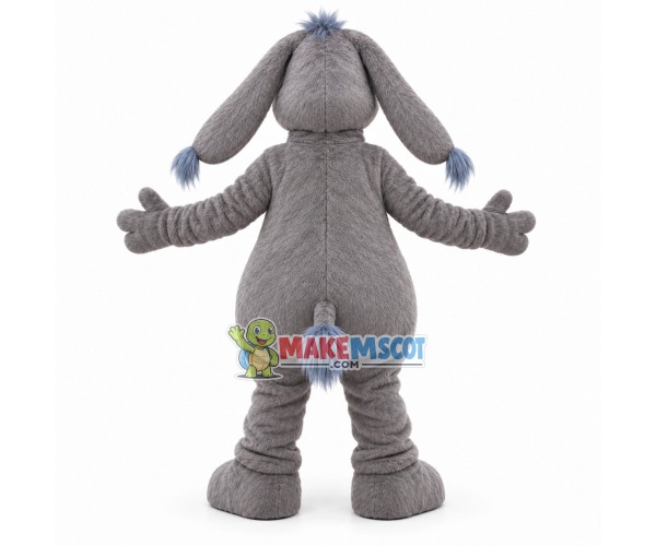 Cowardly Gray Donkey Mascot Costume Cowardly Gray Donkey Mascot Costume