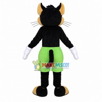 Funny Wolf In The Green Shorts Mascot Costume