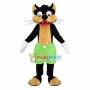 Funny Wolf In The Green Shorts Mascot Costume