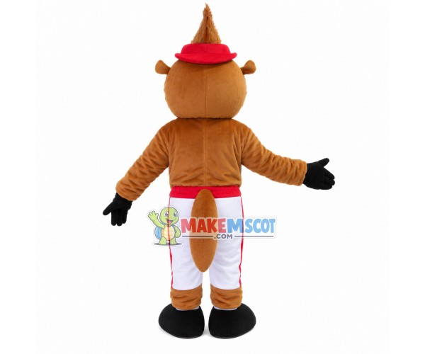 Groundhog With White Pants Mascot Costume Groundhog With White Pants Mascot Costume