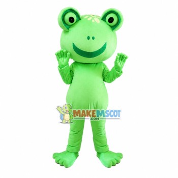 Adult Lovely Smiling Frog Mascot Costume Adult Lovely Smiling Frog Mascot Costume