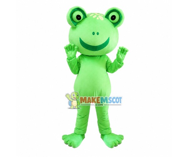 Adult Lovely Smiling Frog Mascot Costume Adult Lovely Smiling Frog Mascot Costume