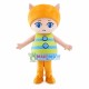 Colored Cartoon Striped Cat Mascot Costume