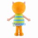 Colored Cartoon Striped Cat Mascot Costume