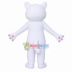 White Cat With Heterochromatic Pupils Mascot Costume