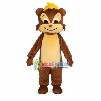 Square-faced Glad Squirrel Mascot Costume