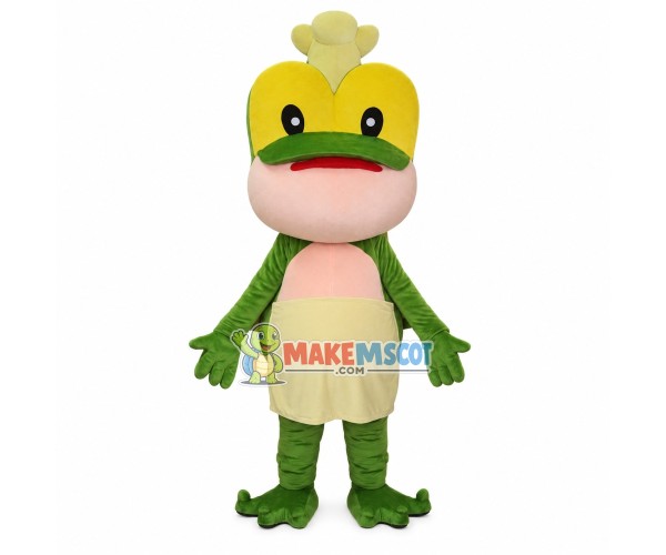 Chef Frog Wearing Apron Mascot Costume Chef Frog Wearing Apron Mascot Costume