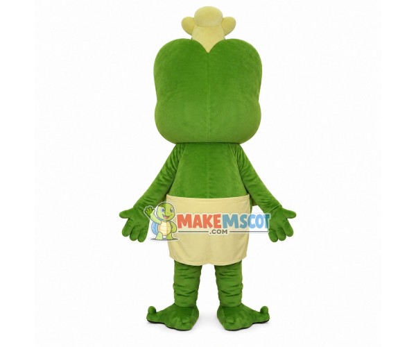 Chef Frog Wearing Apron Mascot Costume Chef Frog Wearing Apron Mascot Costume
