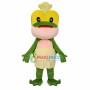 Chef Frog Wearing Apron Mascot Costume