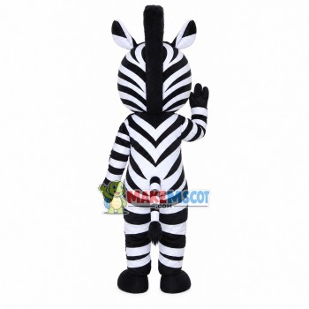 The Sky Blue Eyes Zebra Mascot Costume The Sky Blue Eyes Zebra Mascot Costume