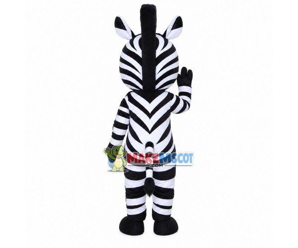 The Sky Blue Eyes Zebra Mascot Costume The Sky Blue Eyes Zebra Mascot Costume
