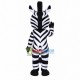 The Sky Blue Eyes Zebra Mascot Costume The Sky Blue Eyes Zebra Mascot Costume