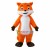 Agreeable Orange Furry Fox Mascot Costume