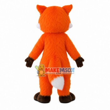 Agreeable Orange Furry Fox Mascot Costume Agreeable Orange Furry Fox Mascot Costume