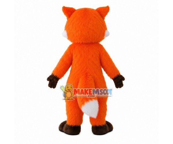 Agreeable Orange Furry Fox Mascot Costume Agreeable Orange Furry Fox Mascot Costume