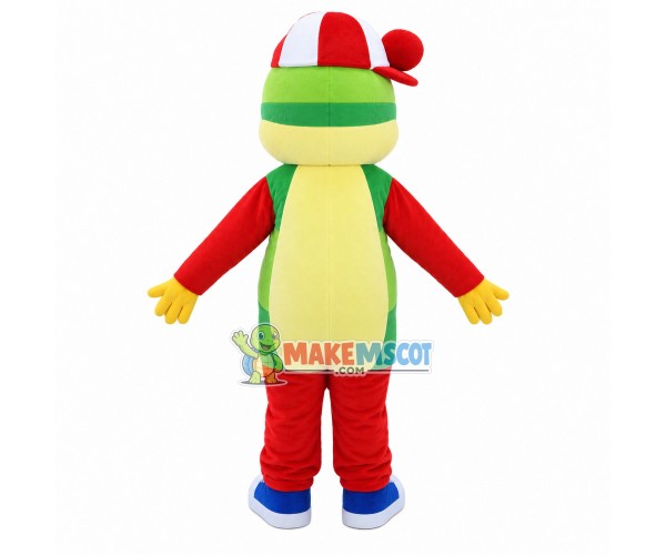 Colorful Squirrel With Baseball Cap Mascot Costume Colorful Squirrel With Baseball Cap Mascot Costume