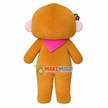 Girl Monkey With Flower Hairpin Mascot Costume Girl Monkey With Flower Hairpin Mascot Costume