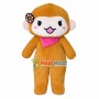 Girl Monkey With Flower Hairpin Mascot Costume