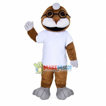 Old Tortoise With Glasses Mascot Costume Old Tortoise With Glasses Mascot Costume