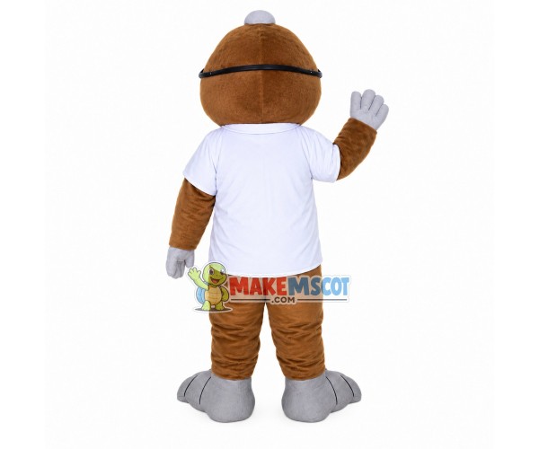 Old Tortoise With Glasses Mascot Costume Old Tortoise With Glasses Mascot Costume