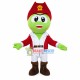 The Pirate Little Green Dragon Mascot Costume The Pirate Little Green Dragon Mascot Costume