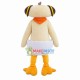 Funny Flat-headed Eggshell Duck Mascot Costume Funny Flat-headed Eggshell Duck Mascot Costume