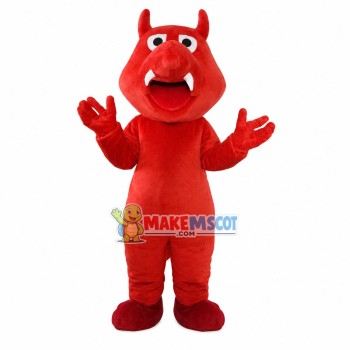 Adult Sharp Teeth Red Dragon Mascot Costume Adult Sharp Teeth Red Dragon Mascot Costume