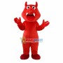 Adult Sharp Teeth Red Dragon Mascot Costume