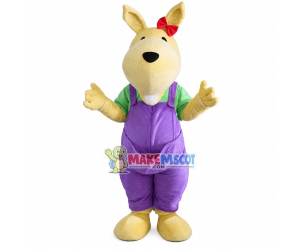 Soft Bunny In The Pocket Pants Mascot Costume Soft Bunny In The Pocket Pants Mascot Costume