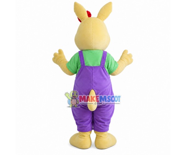 Soft Bunny In The Pocket Pants Mascot Costume Soft Bunny In The Pocket Pants Mascot Costume