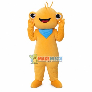 Delightful The Orange Frog Mascot Costume