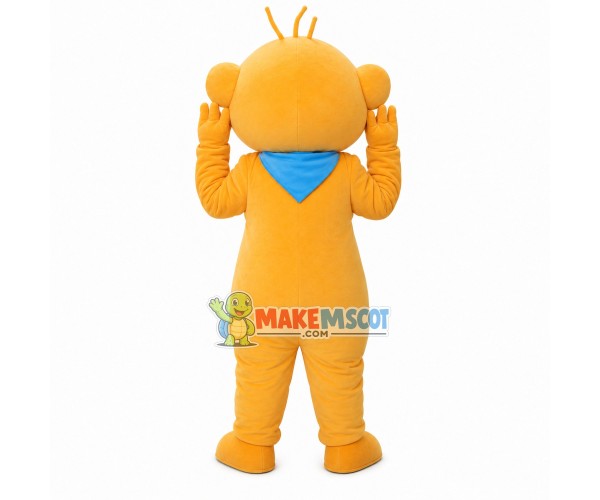 Delightful The Orange Frog Mascot Costume Delightful The Orange Frog Mascot Costume