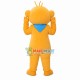 Delightful The Orange Frog Mascot Costume Delightful The Orange Frog Mascot Costume