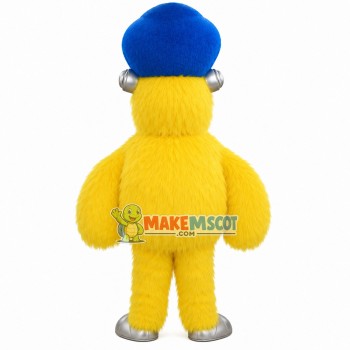 Howling Yellow Hairy Baboon Mascot Costume Howling Yellow Hairy Baboon Mascot Costume