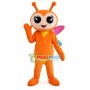 Orange Bee In Flower Mascot Costume