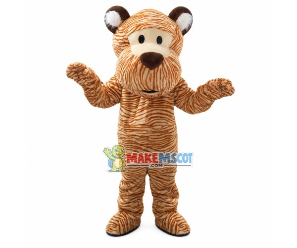 Striped Tiger Mascot Costume For Adult Striped Tiger Mascot Costume For Adult