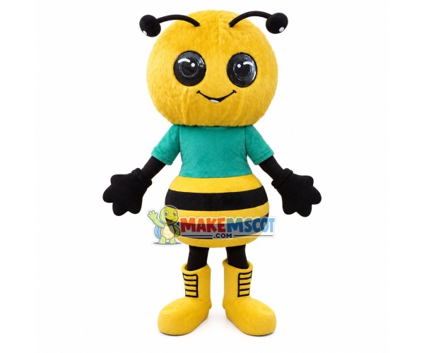 Big-headed Loop Bee Mascot Costume Big-headed Loop Bee Mascot Costume