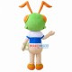 Grasshopper With Orange Tentacles Mascot Costume Grasshopper With Orange Tentacles Mascot Costume