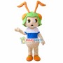 Grasshopper With Orange Tentacles Mascot Costume