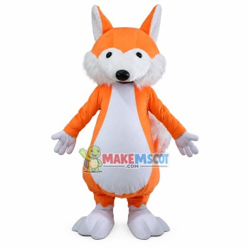 Little Orange Fox Mascot Soft Costume Little Orange Fox Mascot Soft Costume