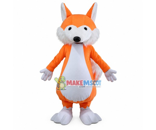 Little Orange Fox Mascot Soft Costume Little Orange Fox Mascot Soft Costume
