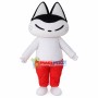 Squinted Cat Cartoon Mascot Costume