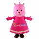 Pink Baby Squirrel With Dress Mascot Costume Pink Baby Squirrel With Dress Mascot Costume