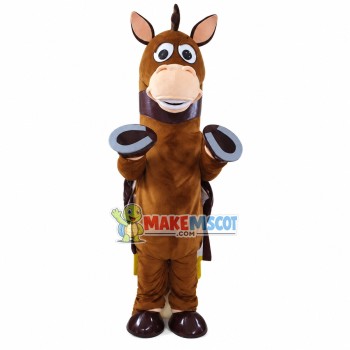 Foal With Raised Forelegs Mascot Costume Foal With Raised Forelegs Mascot Costume