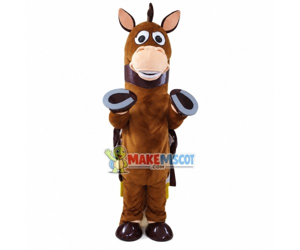 Foal With Raised Forelegs Mascot Costume Foal With Raised Forelegs Mascot Costume
