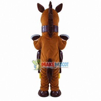 Foal With Raised Forelegs Mascot Costume Foal With Raised Forelegs Mascot Costume