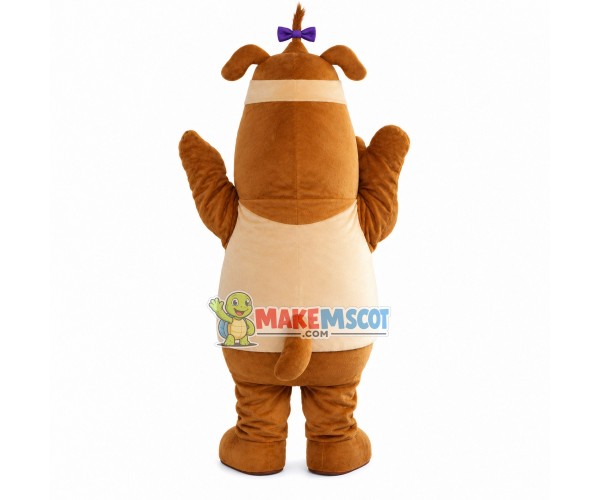 Pet Dog With Soaring Braid Mascot Costume Pet Dog With Soaring Braid Mascot Costume